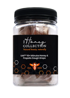 Manuka honing en propolis keelpastilles/hoestbonbons. Pot 100 gram