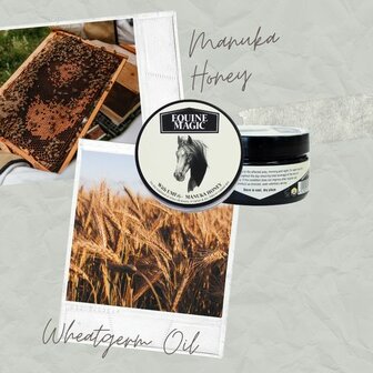 Equine Magic Manuka honing wondzalf voor paarden Ingredi&euml;nten cr&egrave;me
