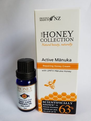 Manuka honing crème en flesje manuka olie