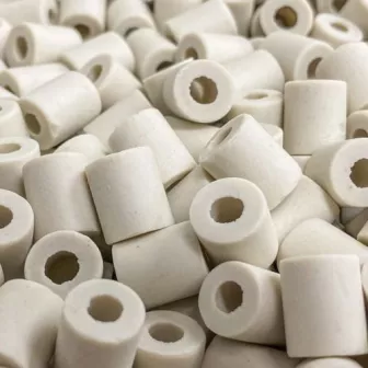 EM keramische kralen11 mm lang, buitendiameter 9 mm binnen diameter 4 mm